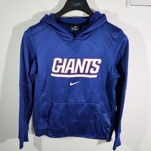 Youth Nike NFL New York Giants Dri-Fit Center Swoosh Hoodie Sweatshirt!